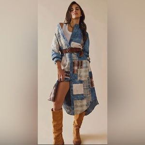 We The Free Phoenix Patchwork Shirtdress